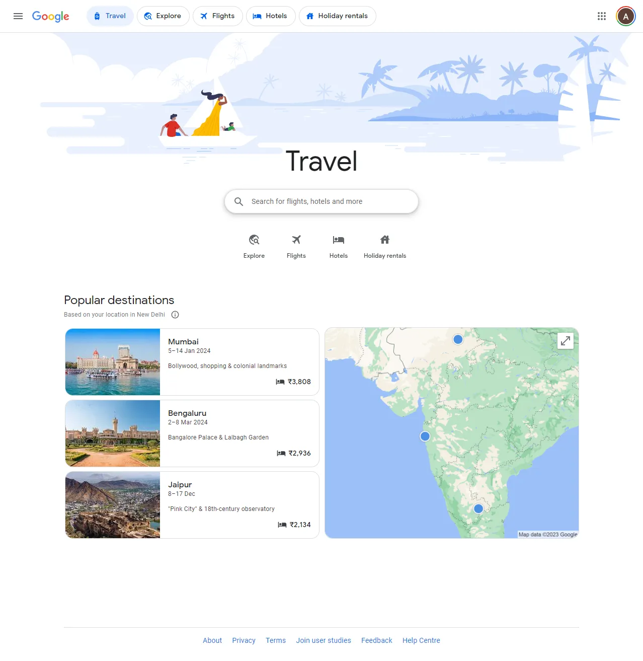 google flights brand consistency with google brand