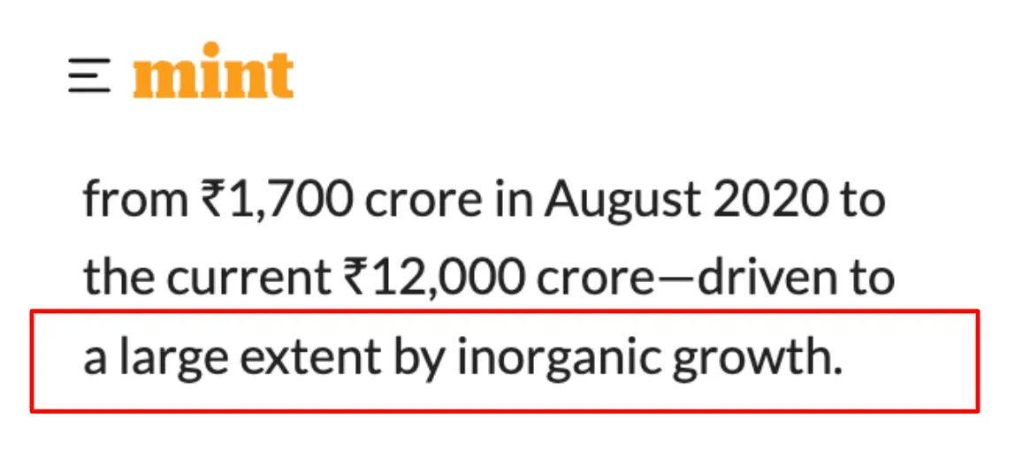 fintech case study inorganic growth